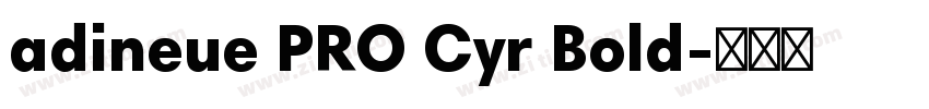 adineue PRO Cyr Bold字体转换